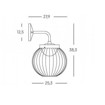 CAGE APPLIQUE BIANCO 18W LED 4000K