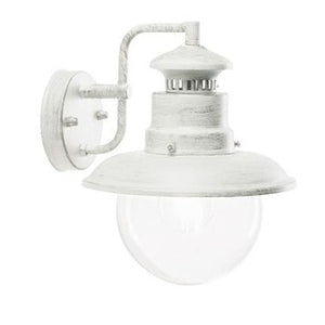 CALIPSO APPLIQUE BIANCO/ARGENTO IN BASSO E27