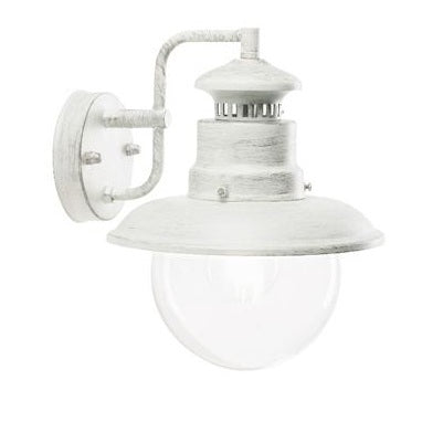 CALIPSO APPLIQUE BIANCO/ARGENTO IN BASSO E27