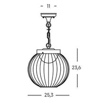 CAGE SOSPENSIONE BIANCO 18W LED 4000K