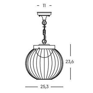 CAGE SOSPENSIONE NERO 18W LED 4000K