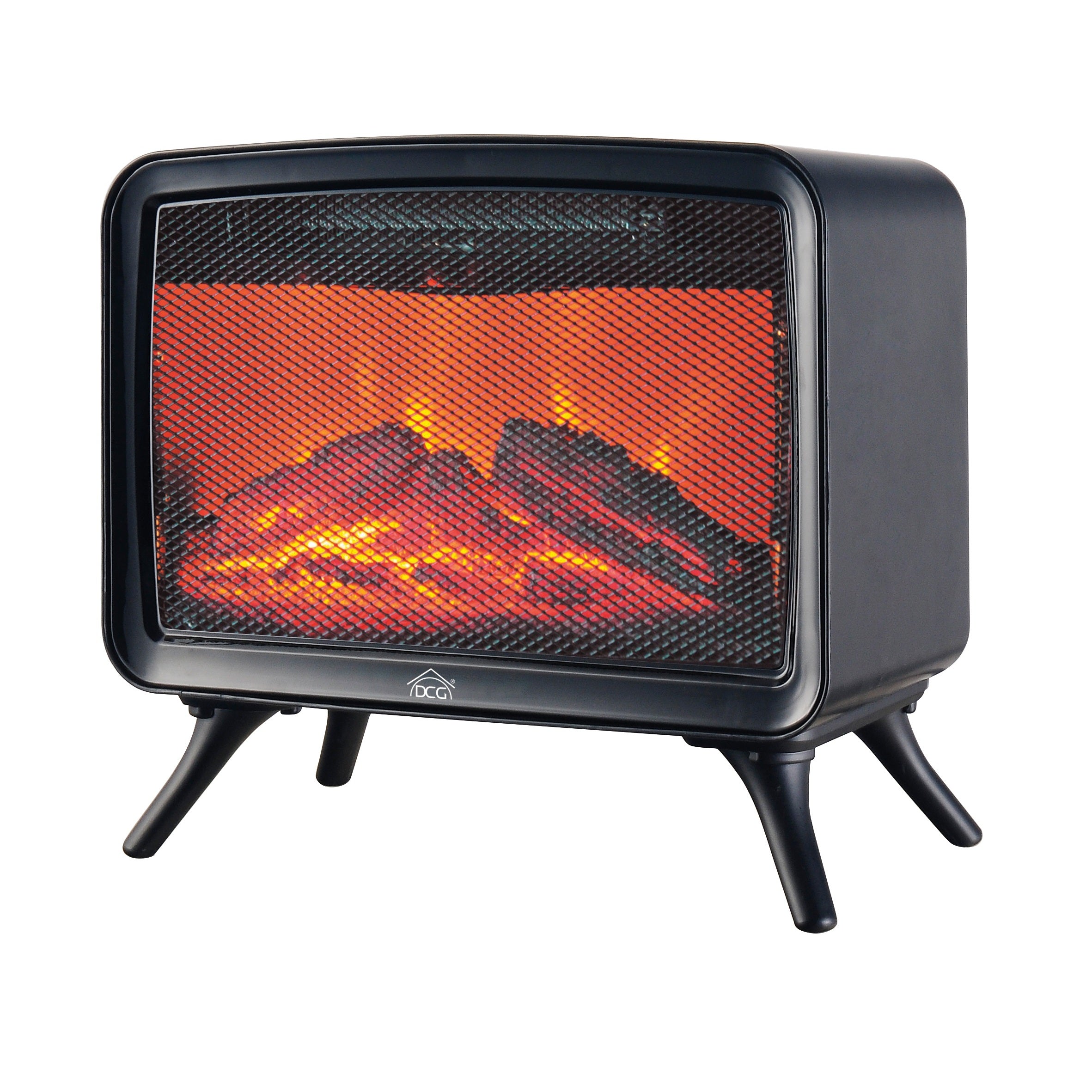 CAMINETTO ELETTRICO 800-1600W 34X18XH30CM NERO.