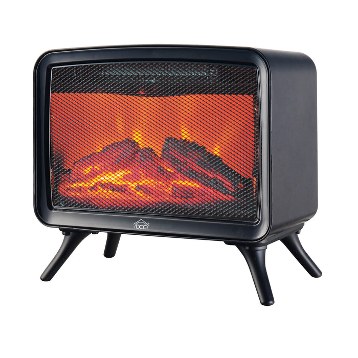 CAMINETTO ELETTRICO 800-1600W 34X18XH30CM NERO.