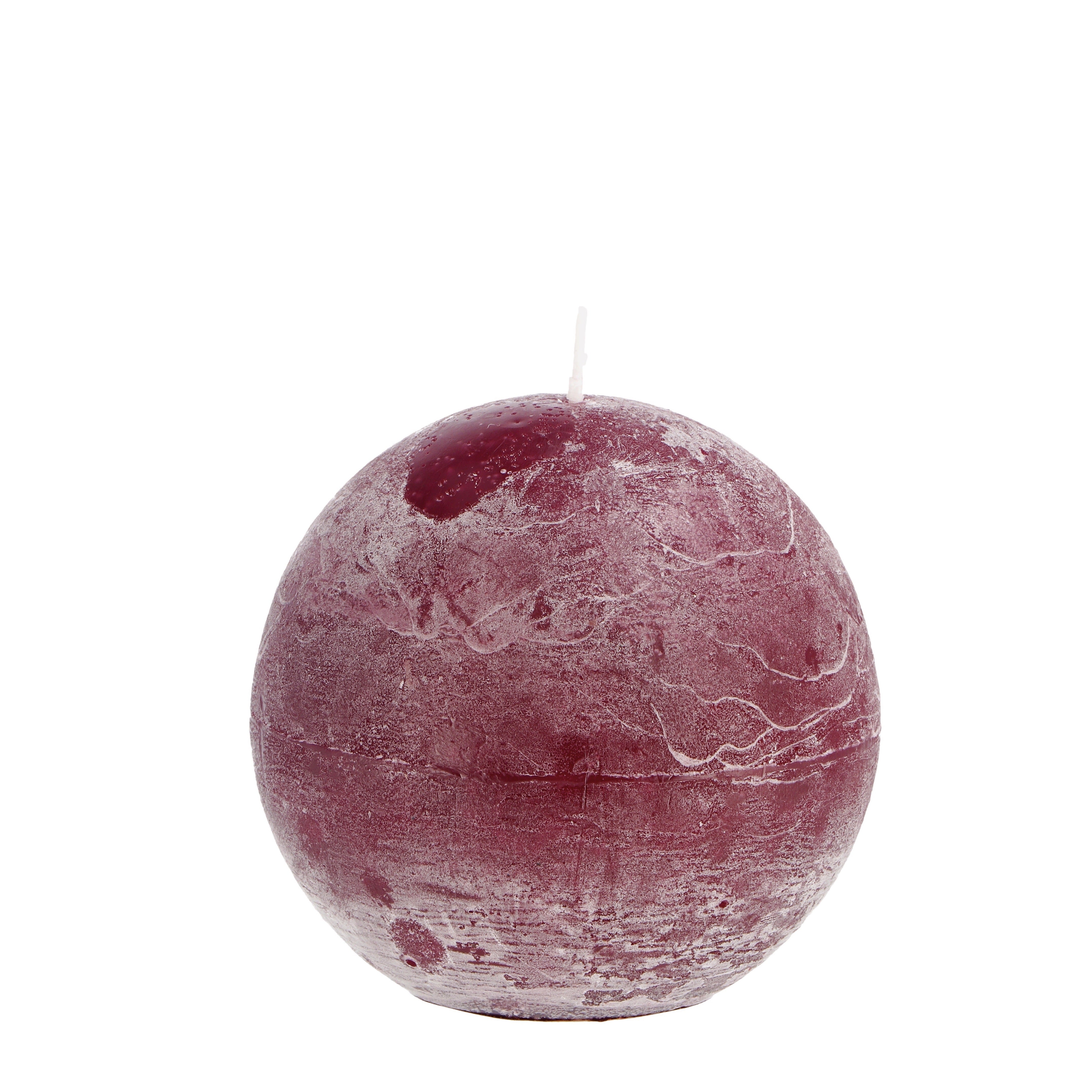 CANDELA PROFUMATA BRINA A SFERA D.9CM IN 6 COLORI