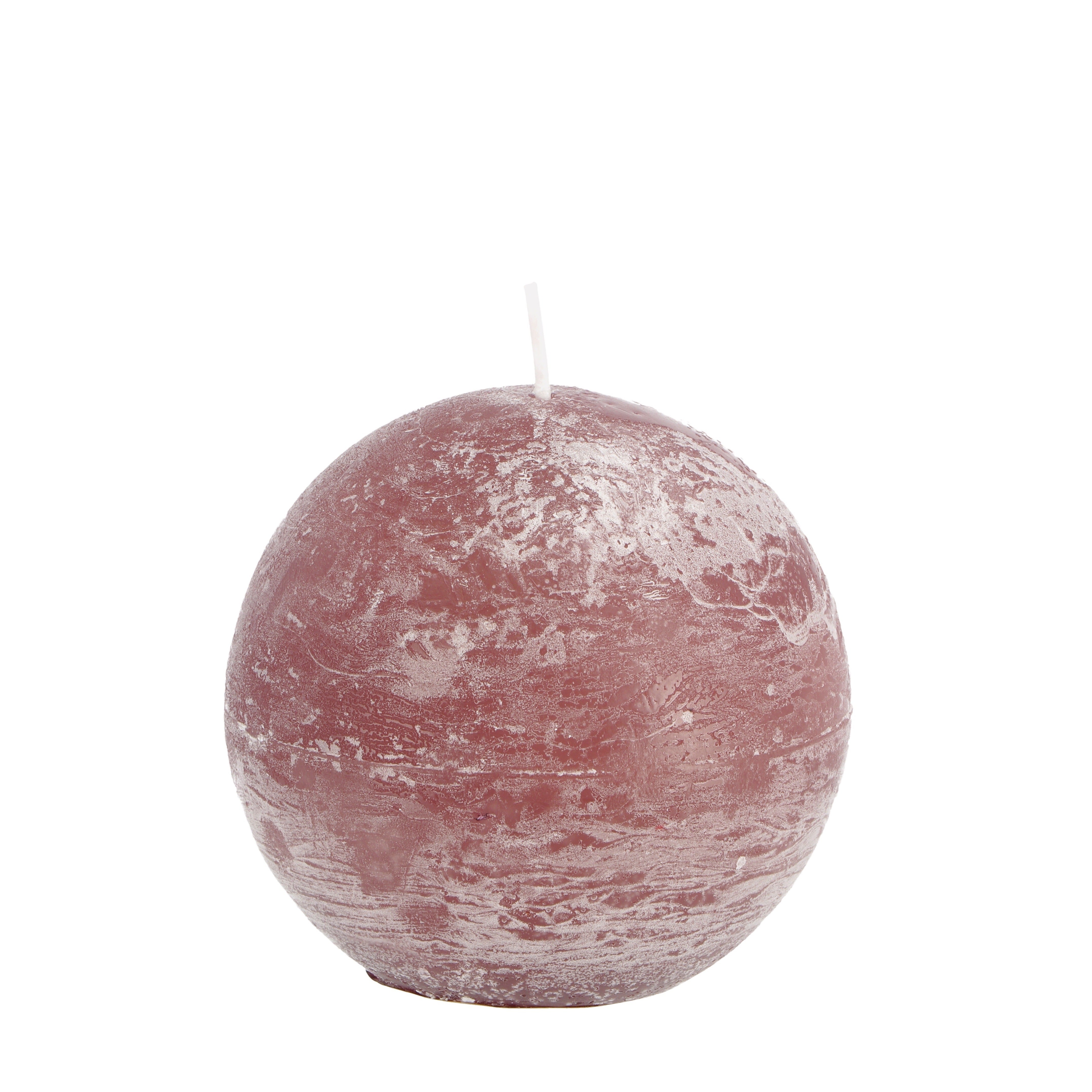 CANDELA PROFUMATA BRINA A SFERA D.9CM IN 6 COLORI