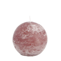 CANDELA PROFUMATA BRINA A SFERA D.9CM IN 6 COLORI