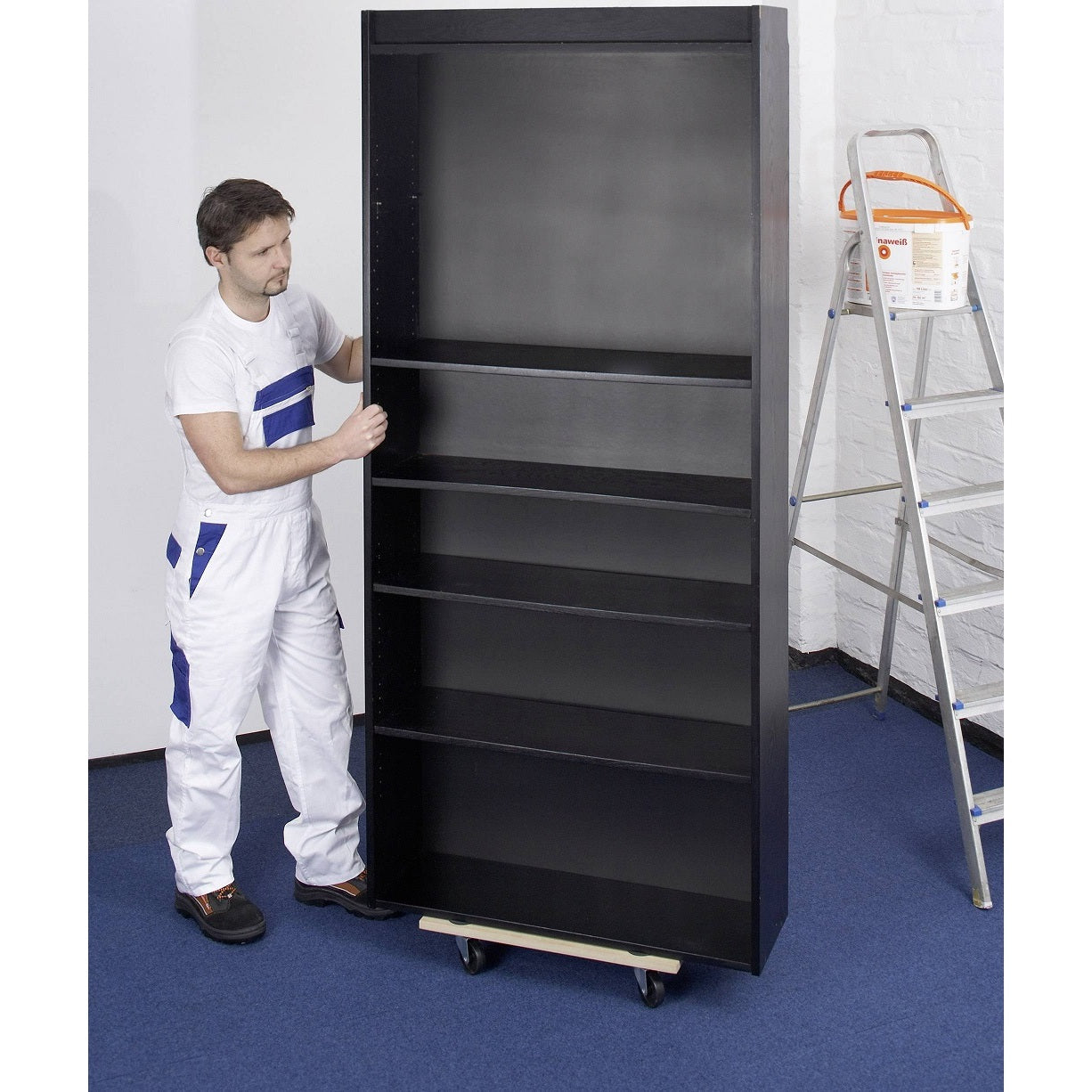 CARRELLO A PIANALE 59X29CM FINO A 200KG IN MDF CON