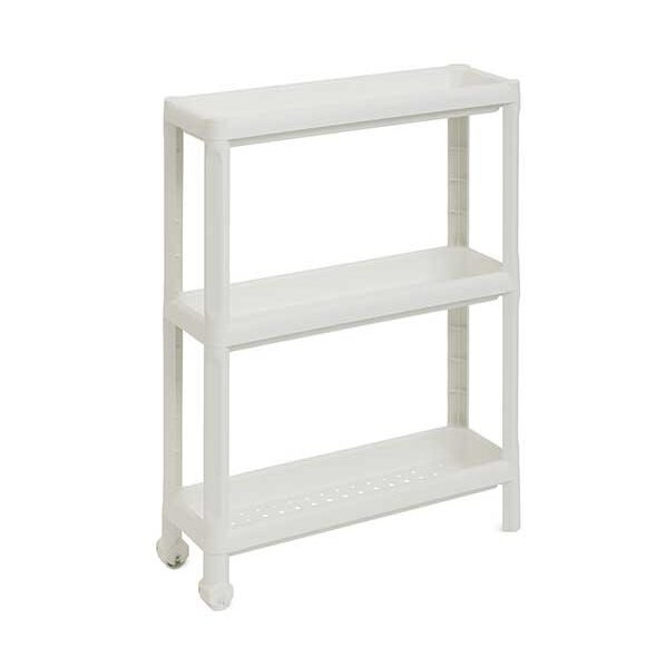 CARRELLO SALVASPAZIO TINA 17X53XH71CM BIANCO.