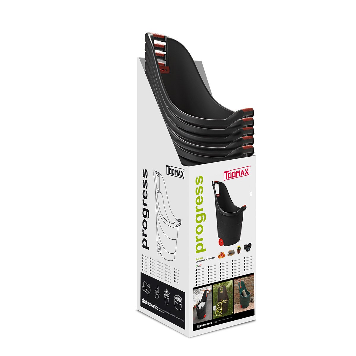 Toomax CARRELLO TROLLEY PROGRESS 53X59XH90CM ANTRACITE.