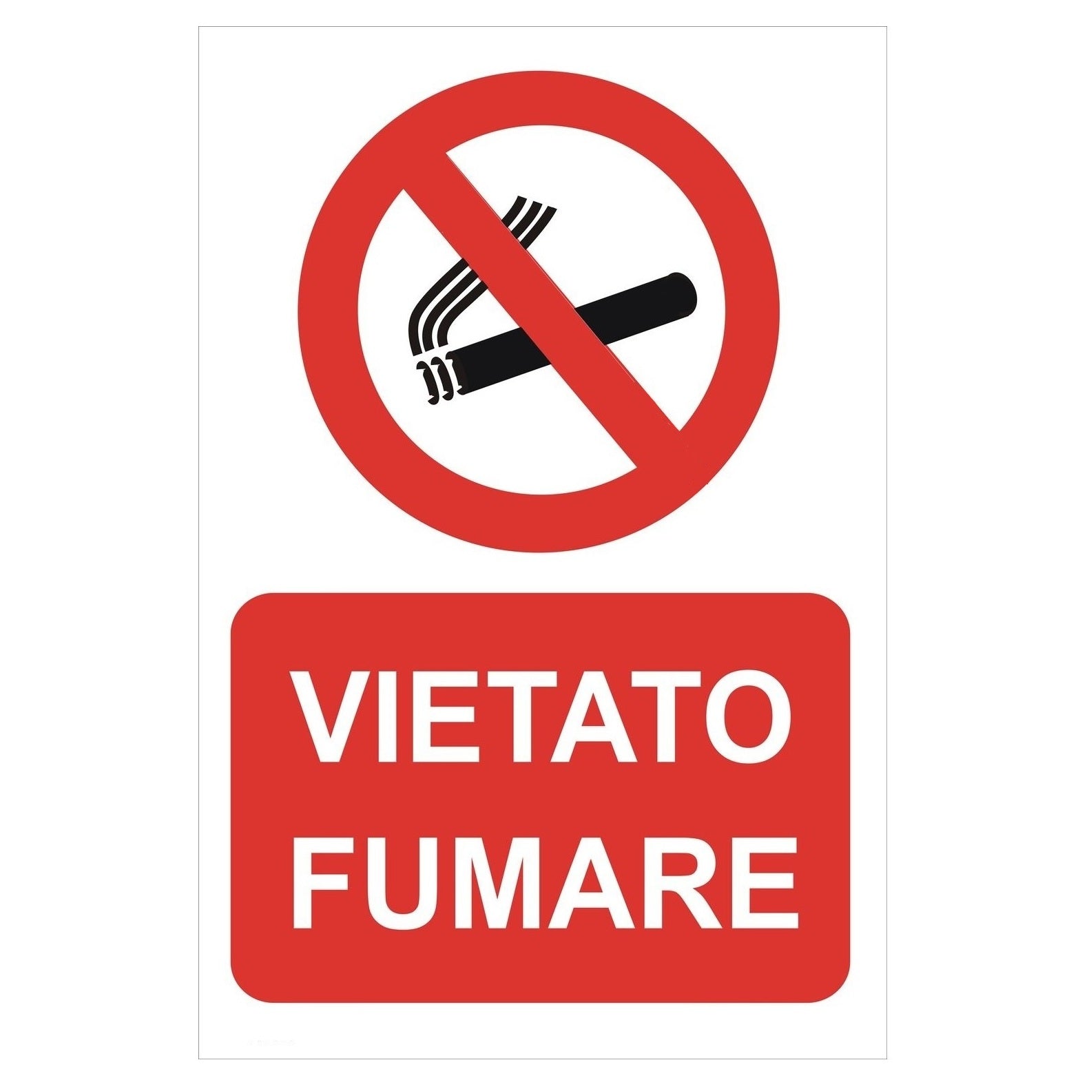 CARTELLO 20X30CM VIETATO FUMARE