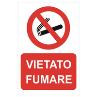 CARTELLO 20X30CM VIETATO FUMARE