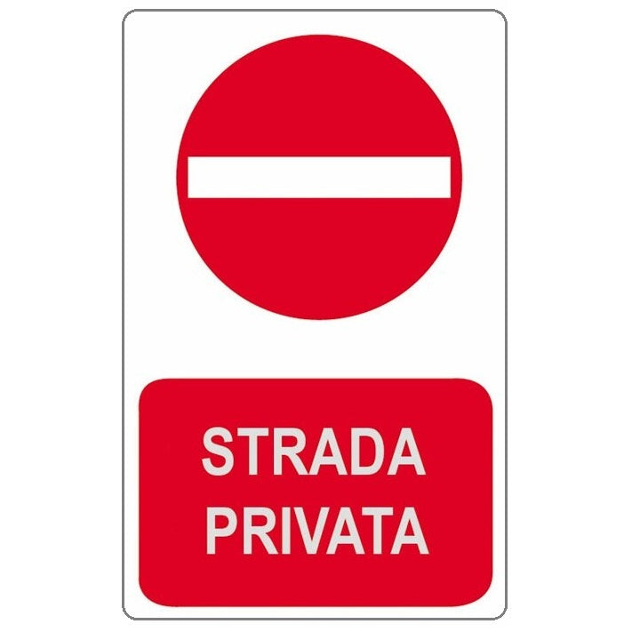 CARTELLO 20X30CM STRADA PRIVATA