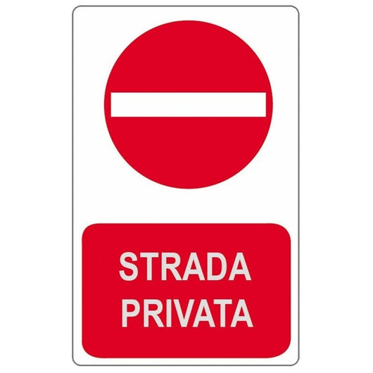 CARTELLO 20X30CM STRADA PRIVATA