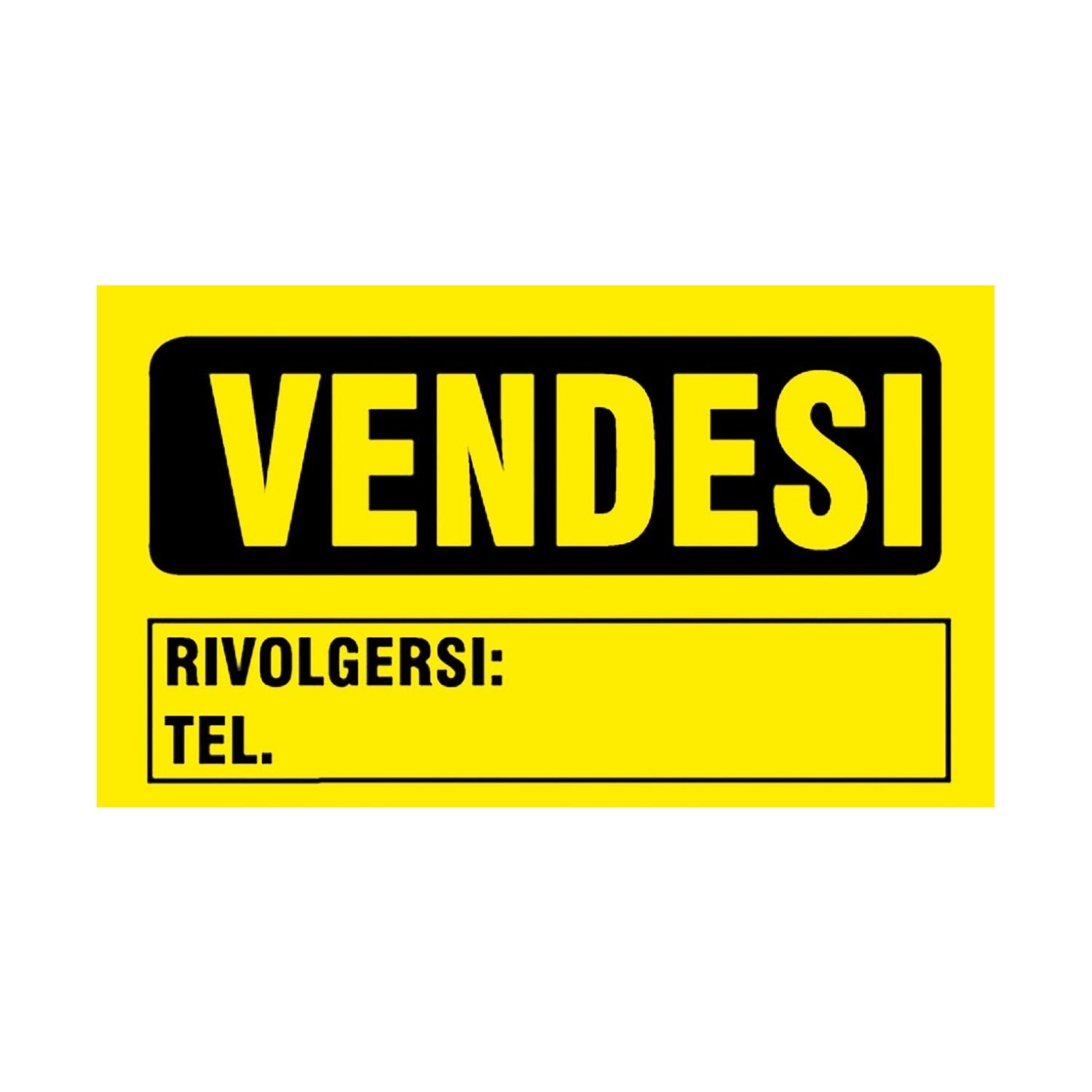 CARTELLO 30X20CM VENDESI.