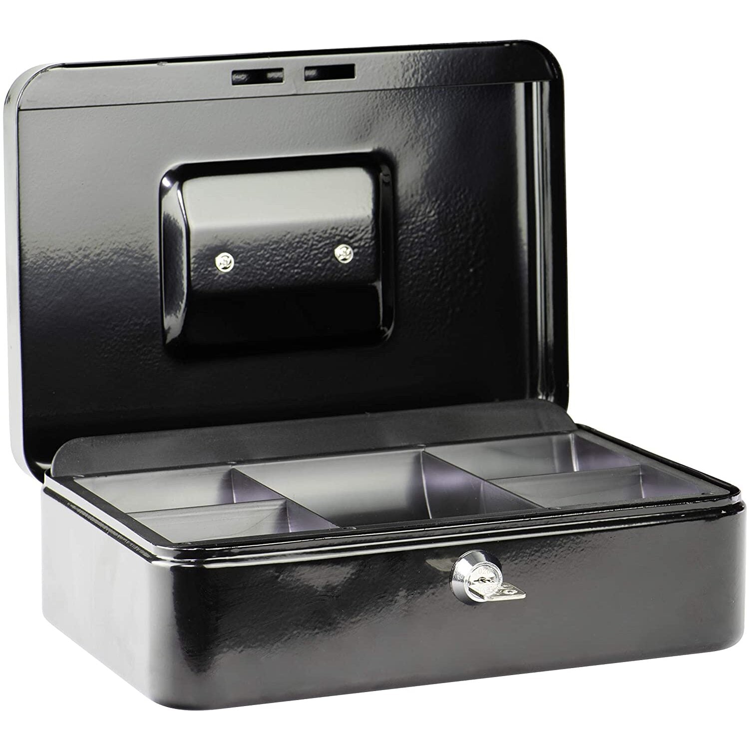 CASSETTA PORTA BANCONOTE / MONETE NERA CM.30X24X9