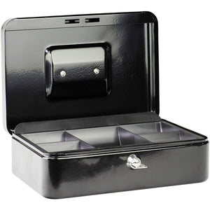 CASSETTA PORTA BANCONOTE / MONETE NERA CM.30X24X9