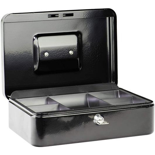 CASSETTA PORTA BANCONOTE / MONETE NERA CM.30X24X9