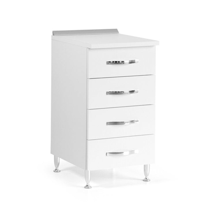 CASSETTIERA 40X50XH85CM BIANCO FRASSINATO