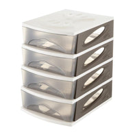 CASSETTIERA MEDYA BOX 4 26X35XH39CM TORTORA