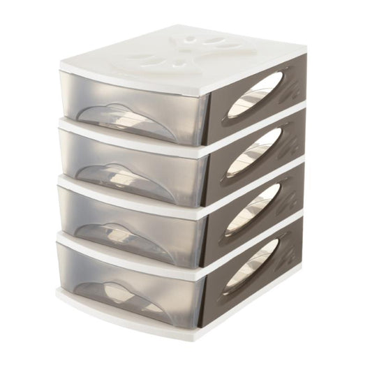 CASSETTIERA MEDYA BOX 4 26X35XH39CM TORTORA