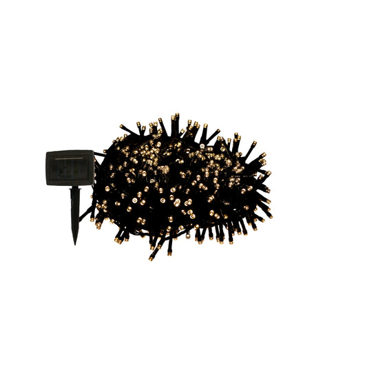 CATENA SOLARE 200 LED 20M BIANCO CALDO.
