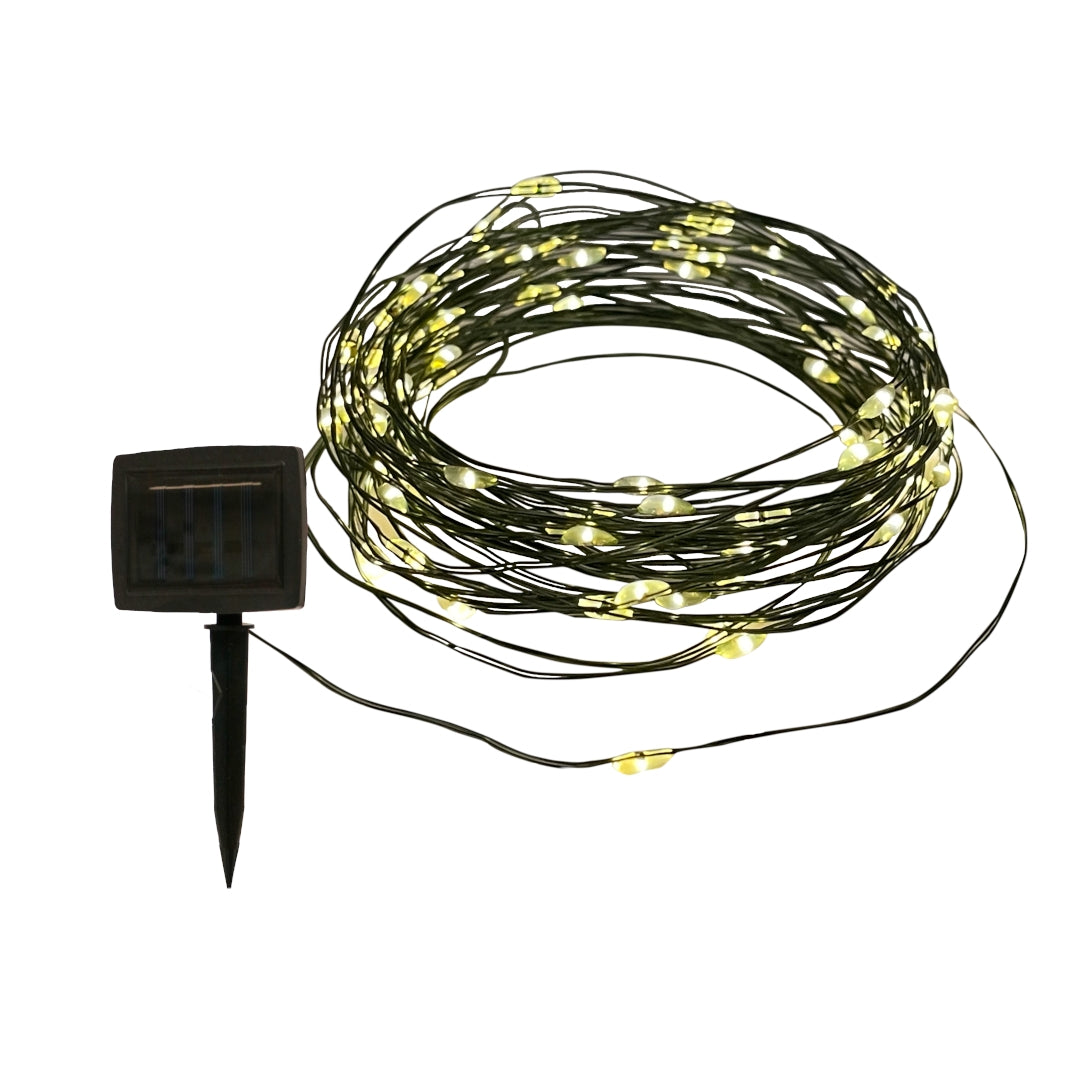 CATENA SOLARE 200 MINILED BIANCO CALDO 20M.