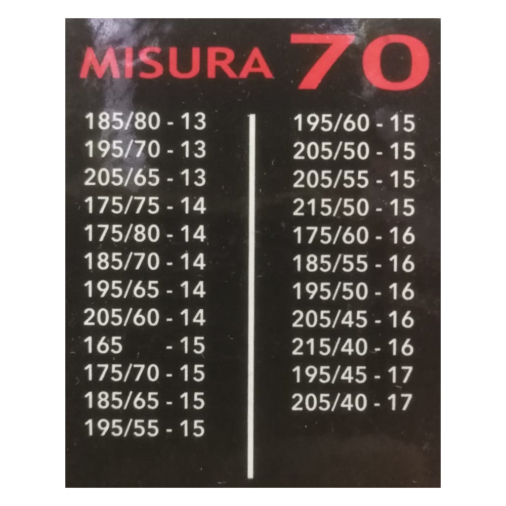 CATENE DA NEVE 9MM GR.70 CON VALIGETTA GIALLA