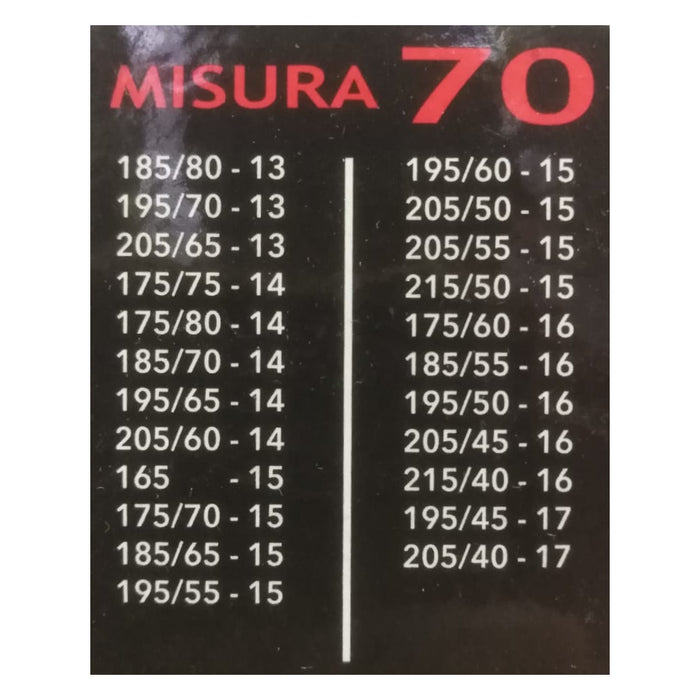 CATENE DA NEVE 9MM GR.70 CON VALIGETTA GIALLA