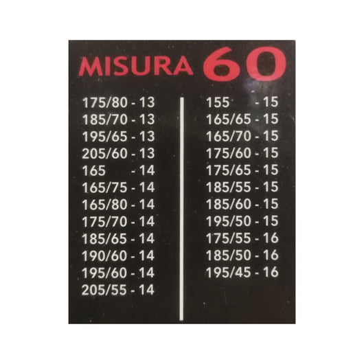 CATENE DA NEVE 9MM GR.60 CON VALIGETTA GIALLA