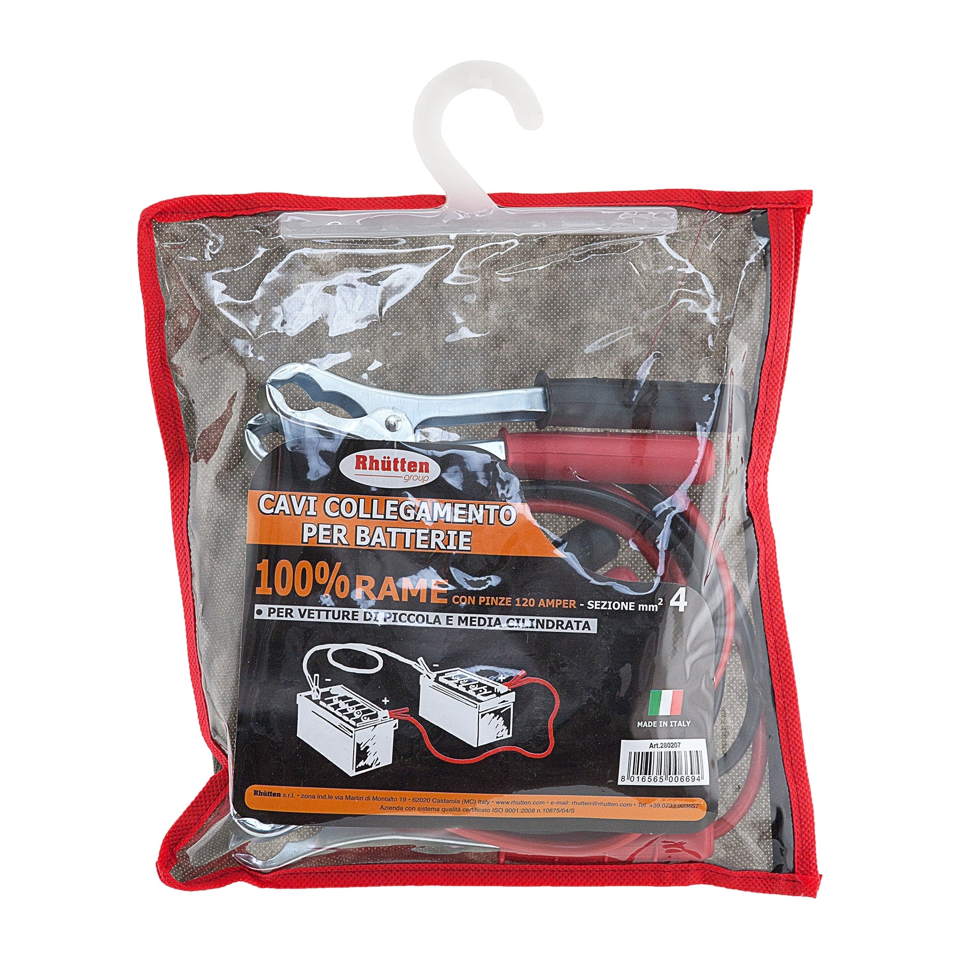 CAVI BATTERIA IN RAME 4MM AUTO PICCOLE E MEDIE