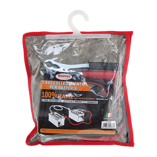 CAVI BATTERIA IN RAME 4MM AUTO PICCOLE E MEDIE