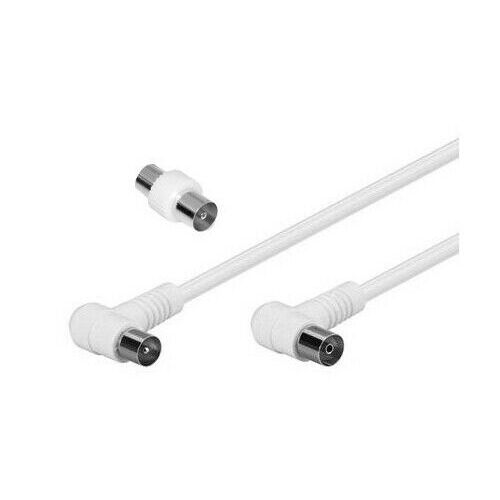 CAVO ANTENNA CON SPINA E PRESA A 90° IEC 9.5MM 20