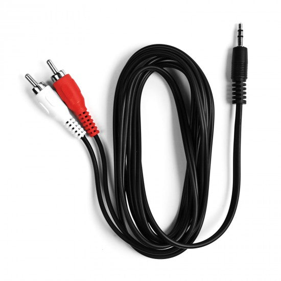 CAVO CON SPINA JACK 3,5 STEREO E 2 SPINE RCA