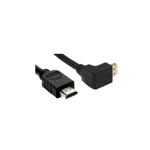 CAVO HDMI HI-SPEED 1,5MT + ETHERNET CON SPINA 90°