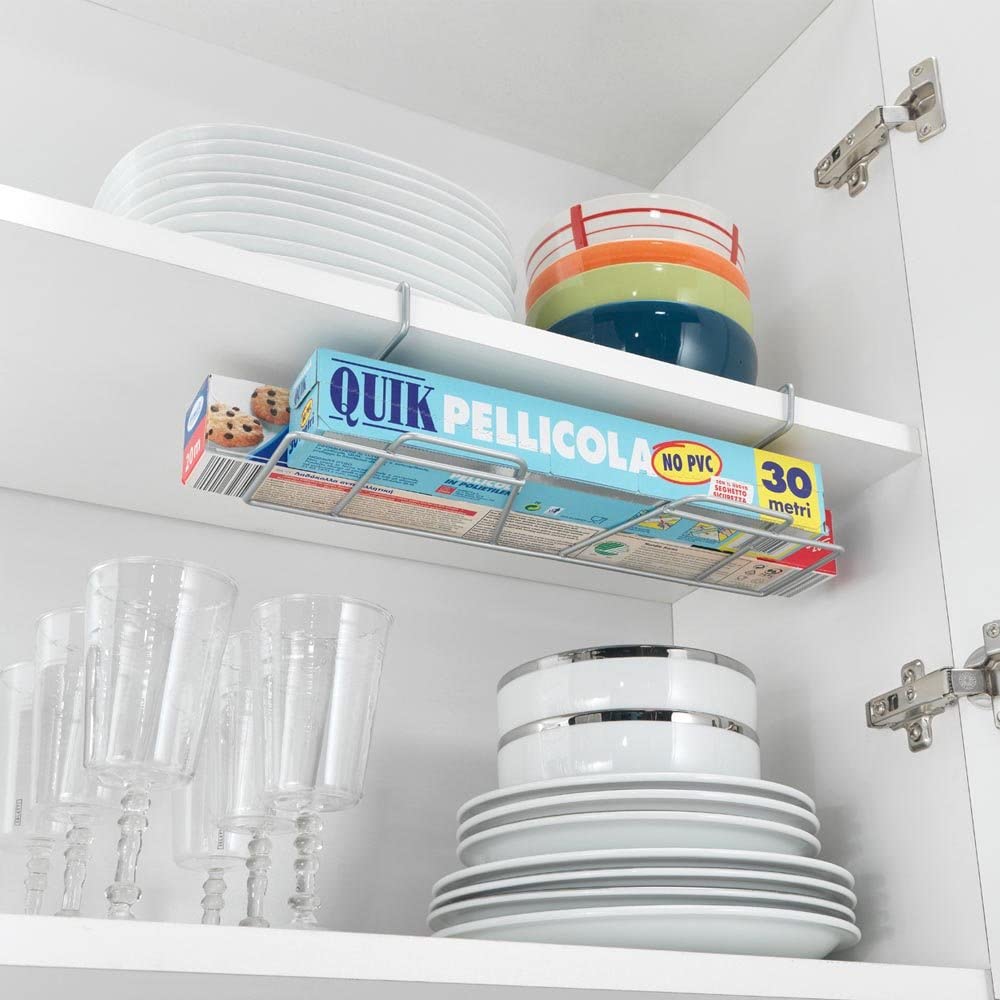 CESTELLO SOTTOPENSILE PORTA 2 ROTOLI CUCINA CM 33X