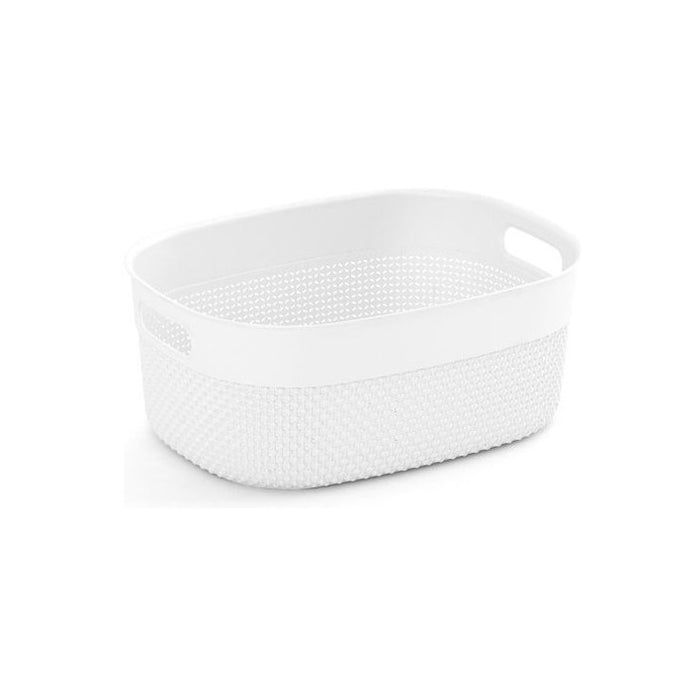 CESTA FILO 38X29XH15CM BIANCA