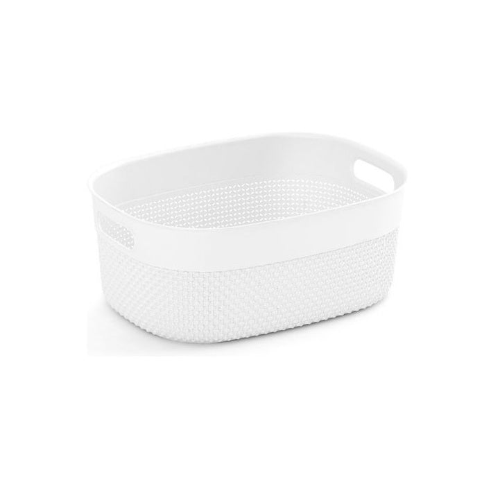 CESTA FILO 38X29XH15CM BIANCA