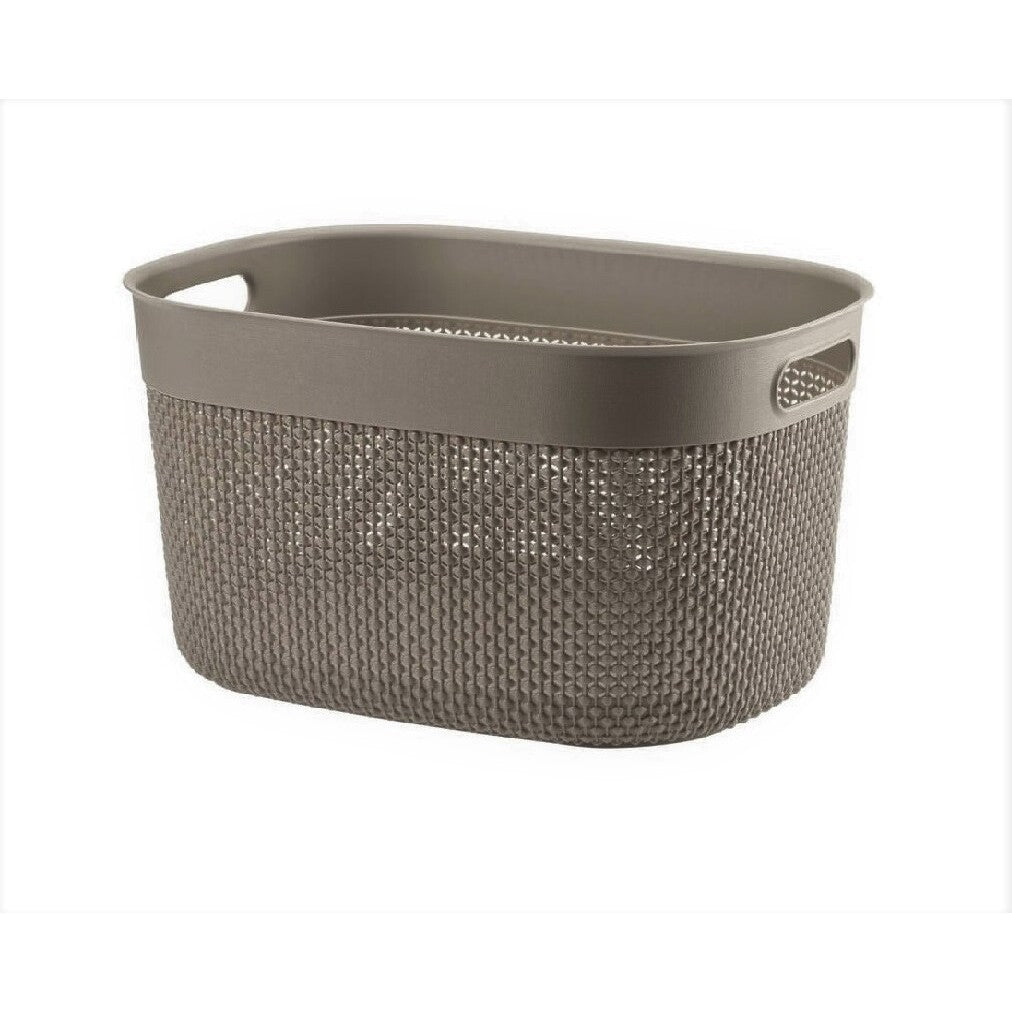 CESTA FILO 38X29XH22CM CAPPUCCINO