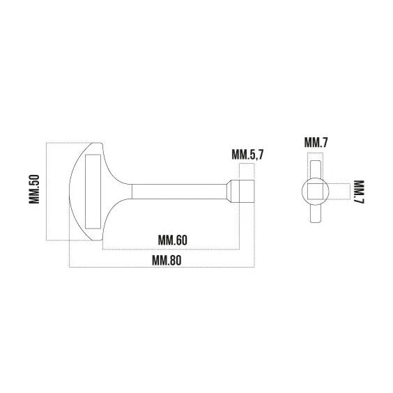 CHIAVE QUADRA PER CONTATORI