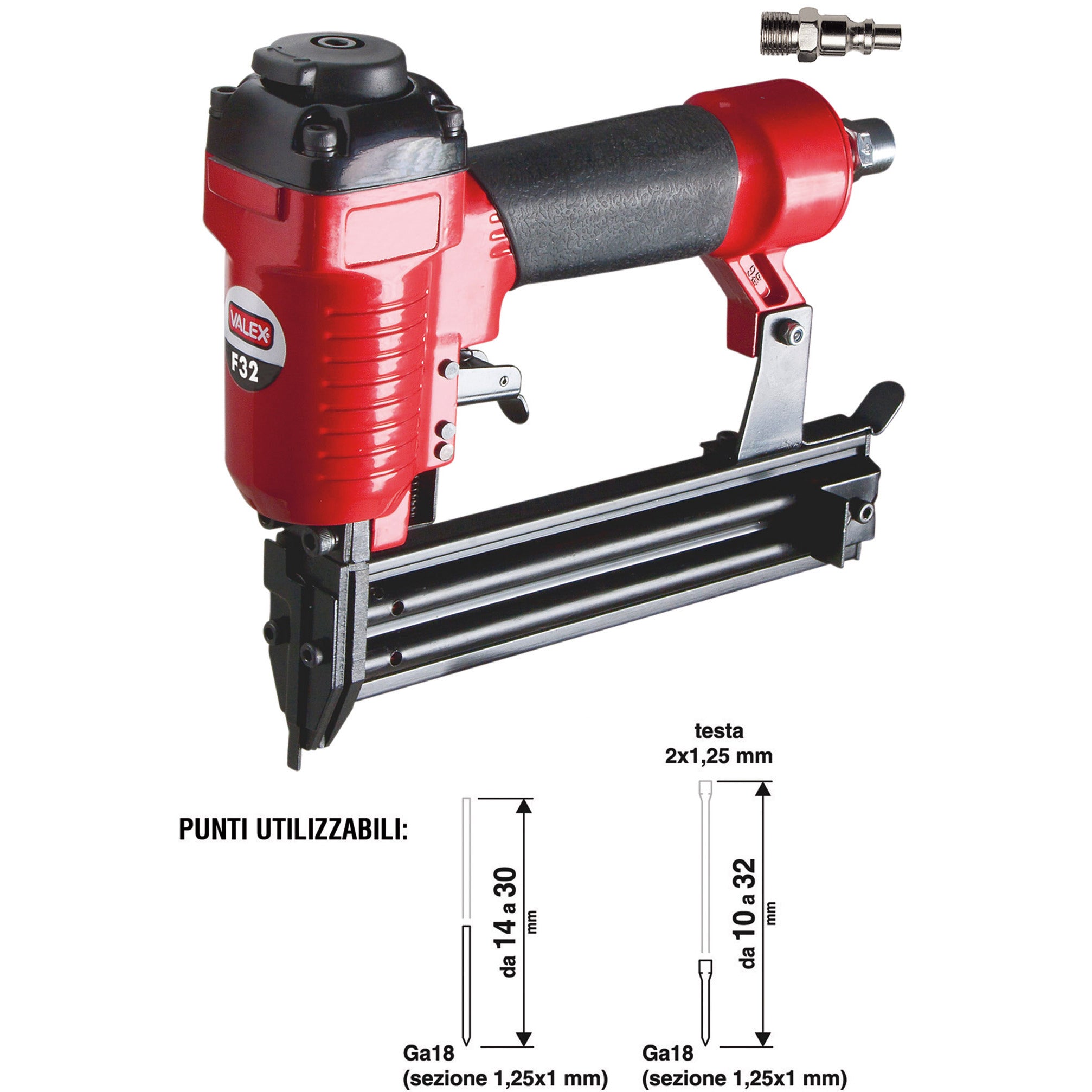 CHIODATRICE PNEUMATICA F30 6.2BAR 11L/MIN