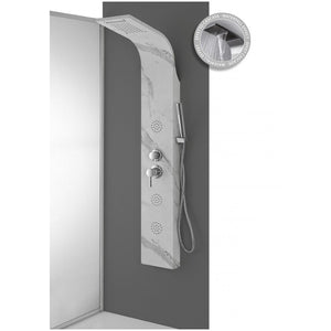 COLONNA DOCCIA INOX 22X6.5XH150CM. EFFETTO MARMO