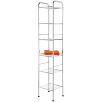 COLONNA MULTIUSO 32X28XH170CM 6 RIPIANI CROMO