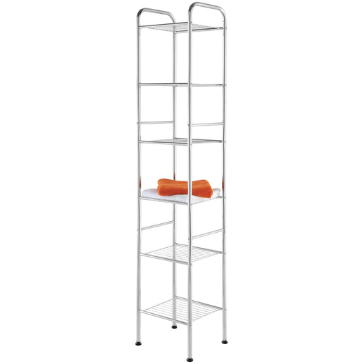 COLONNA MULTIUSO 32X28XH170CM 6 RIPIANI CROMO