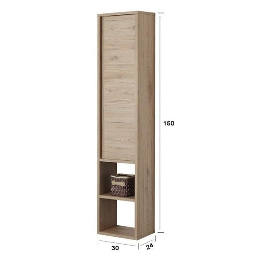 COLONNA PENSILE SHELF 30X24XH150CM ROVERE