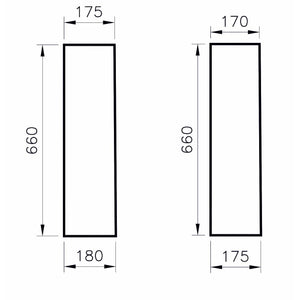 COLONNA NORMUS NEO CERAMICA BIANCA 66CM