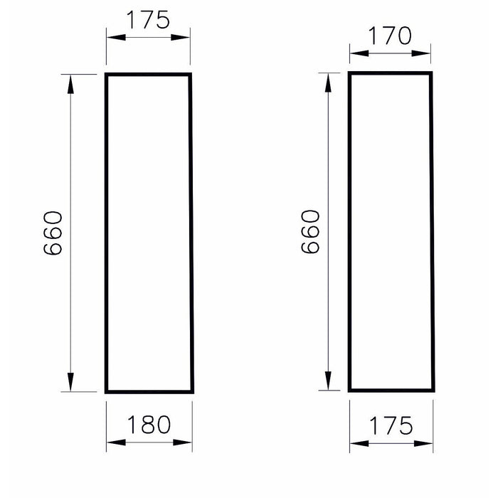 COLONNA NORMUS NEO CERAMICA BIANCA 66CM