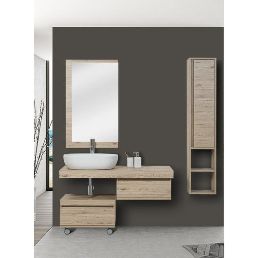 COLONNA PENSILE SHELF 30X24XH150CM ROVERE