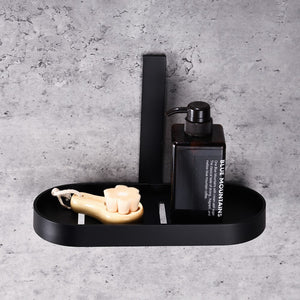 Cestino per bagno nero serie evolution - fissaggio con biadesivo o ad incollo