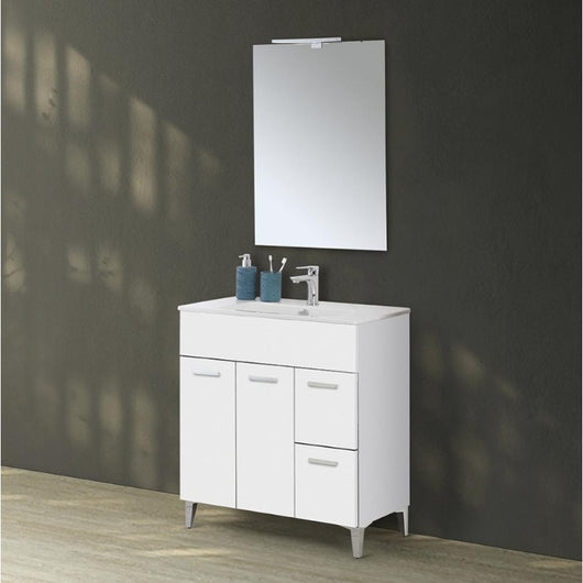 COMPOSIZIONE BAGNO GRETA 80X40XH85,5CM BIANCA
