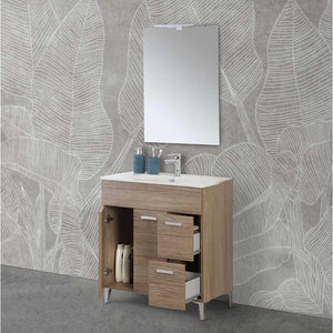 COMPOSIZIONE BAGNO GRETA 80X40XH85,5CM ROVERE